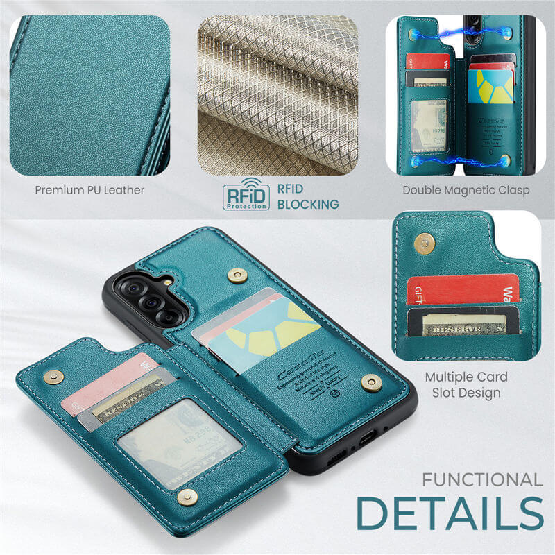 CaseMe Samsung Galaxy A56 5G RFID Blocking Card Holder Case