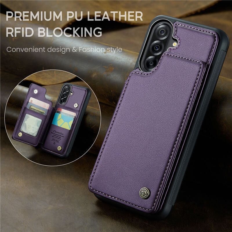 CaseMe Samsung Galaxy A56 5G RFID Blocking Card Holder Case