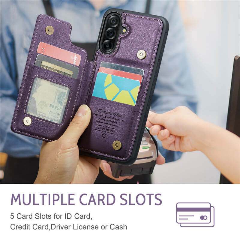 CaseMe Samsung Galaxy A56 5G RFID Blocking Card Holder Case