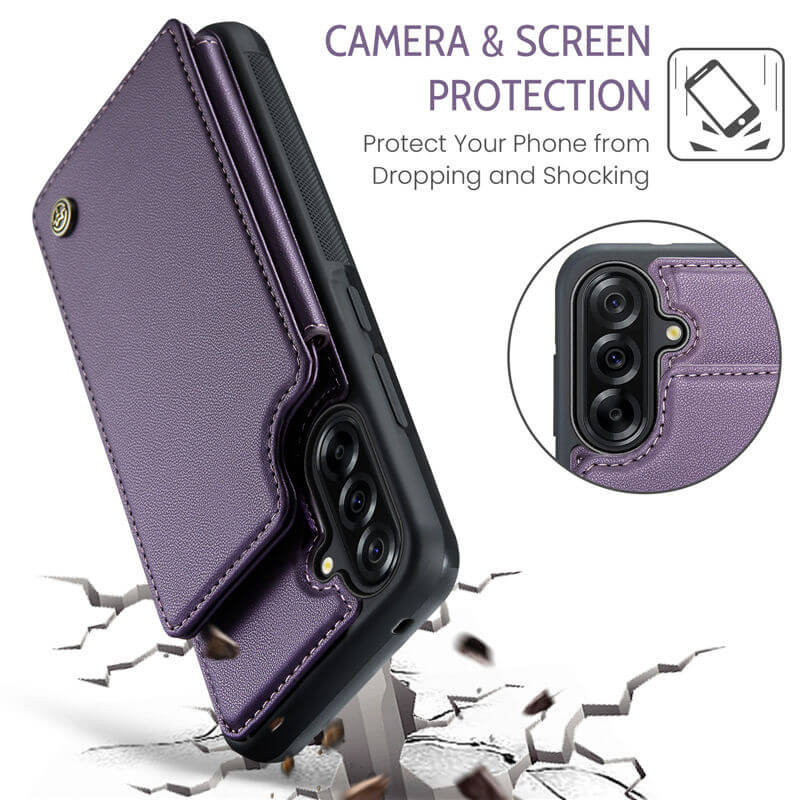CaseMe Samsung Galaxy A56 5G RFID Blocking Card Holder Case
