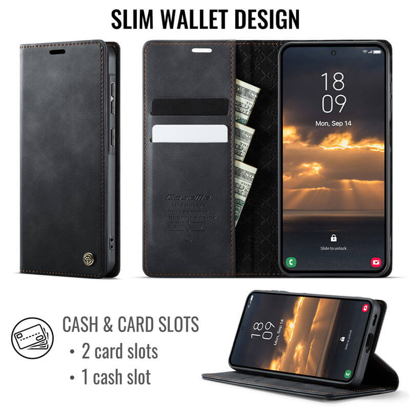 CaseMe Samsung Galaxy A57 Magnetic Wallet Case