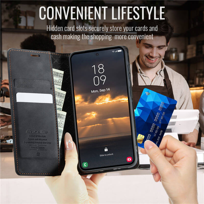 CaseMe Samsung Galaxy A57 Magnetic Wallet Case