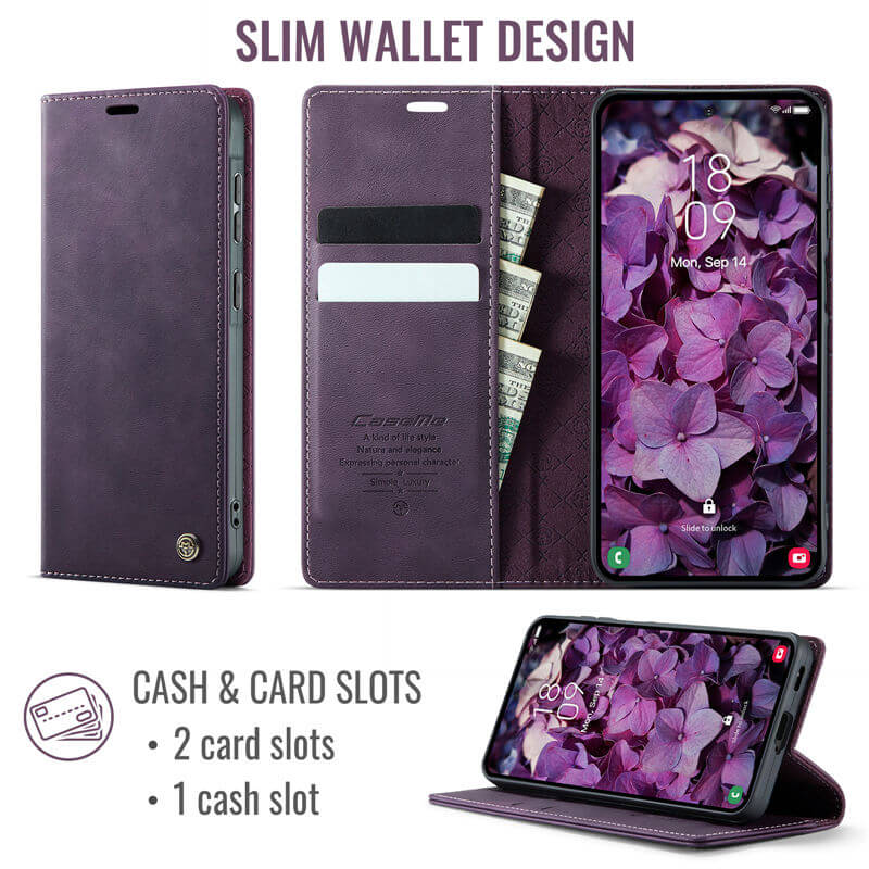CaseMe Samsung Galaxy A57 Magnetic Wallet Case