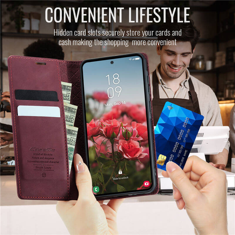 CaseMe Samsung Galaxy A57 Magnetic Wallet Case