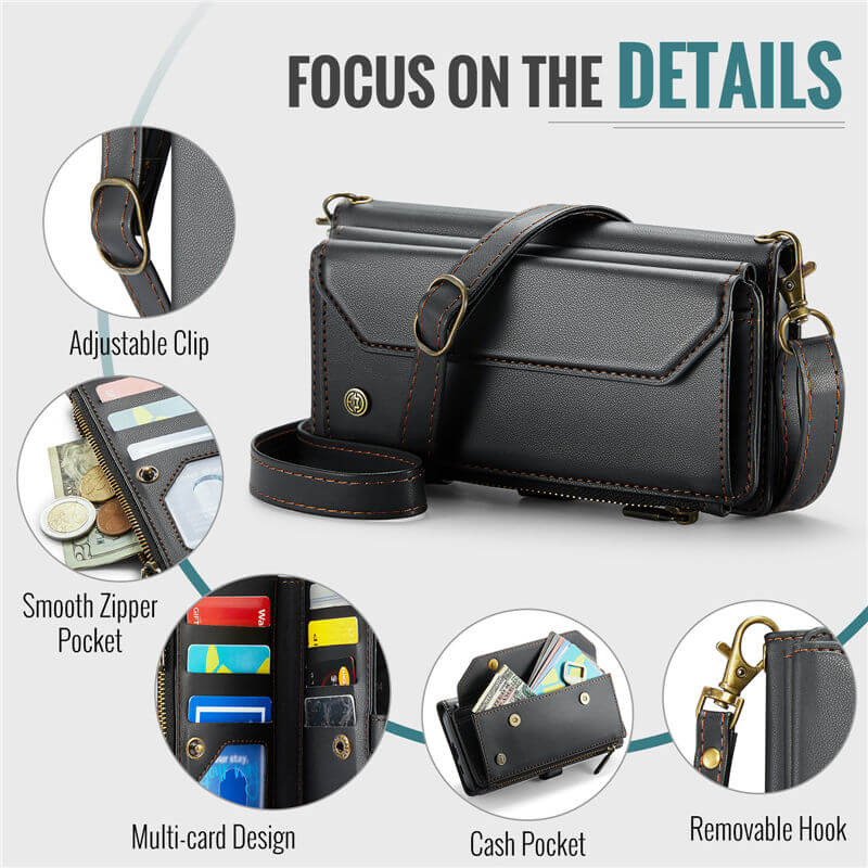 CaseMe Samsung Galaxy A57 Wallet RFID Blocking Crossbody Phone Case