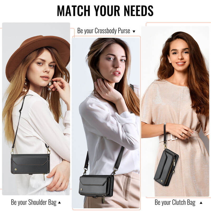 CaseMe Samsung Galaxy A57 Wallet RFID Blocking Crossbody Phone Case