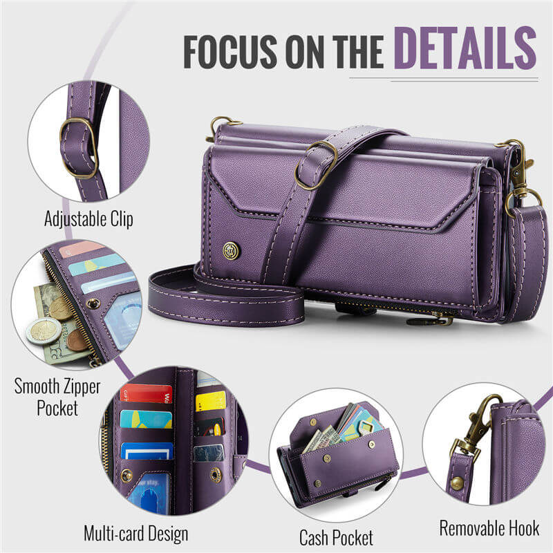 CaseMe Samsung Galaxy A57 Wallet RFID Blocking Crossbody Phone Case