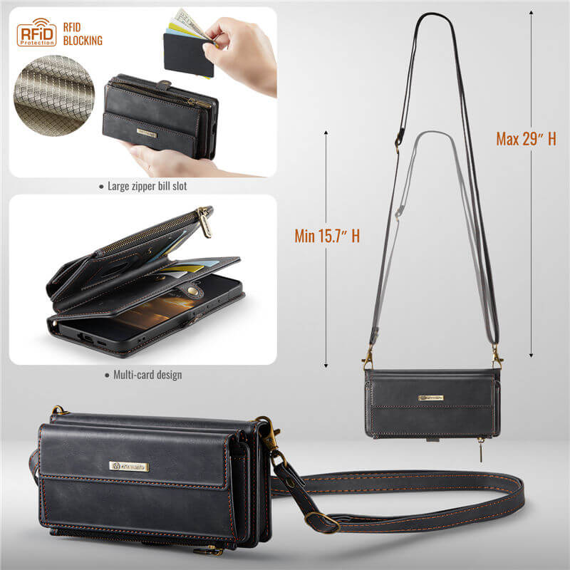 CaseMe Samsung Galaxy A57 Crossbody Wallet Case