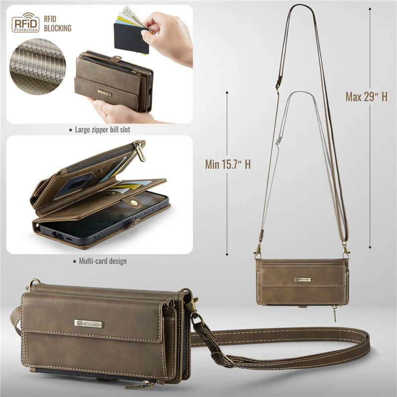 CaseMe Samsung Galaxy A57 Crossbody Wallet Case