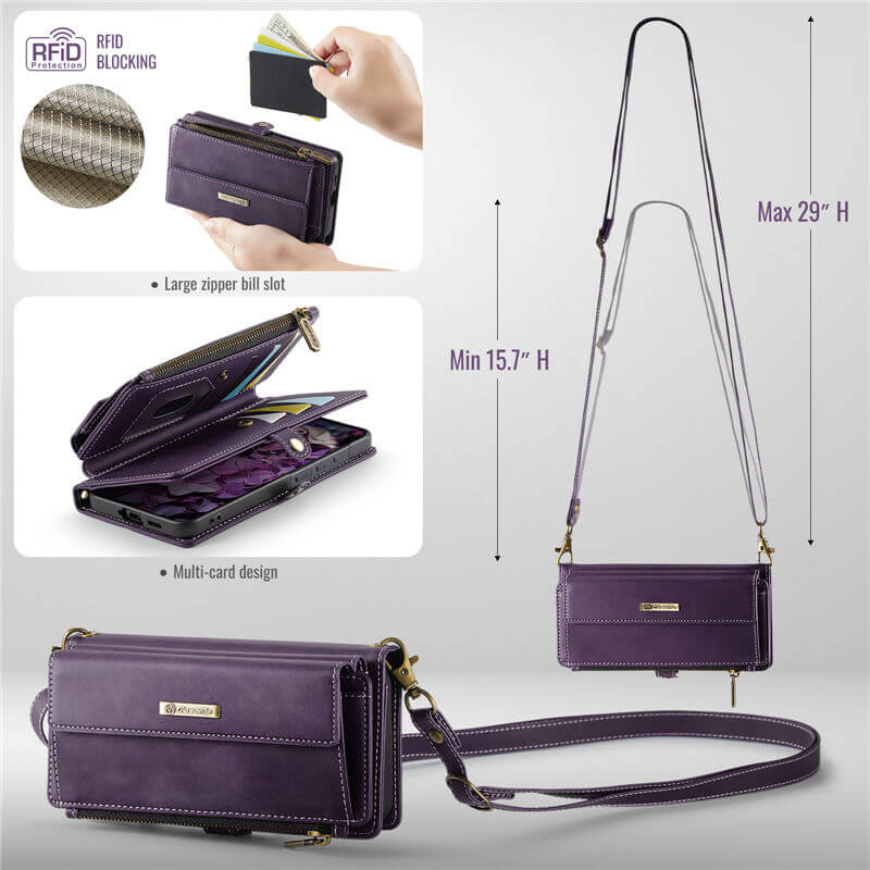 CaseMe Samsung Galaxy A57 Crossbody Wallet Case