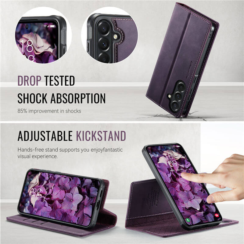 CaseMe Samsung Galaxy A57 2-in-1 Magnetic Wallet Case