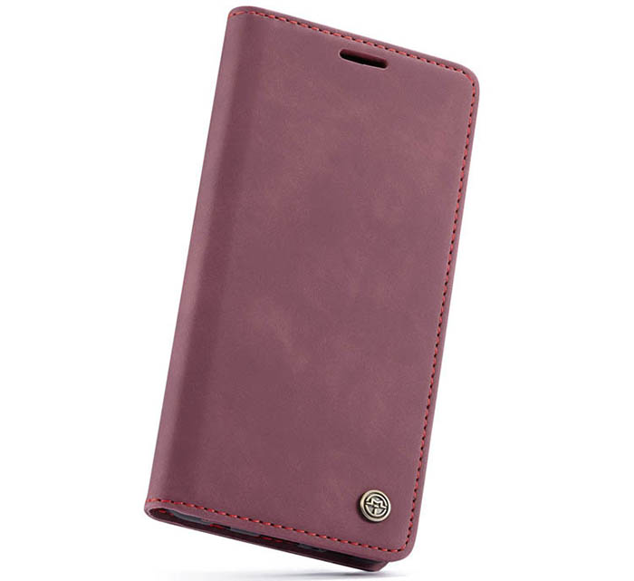 CaseMe Samsung Galaxy S10 Retro Wallet Kickstand Magnetic Flip Leather Case