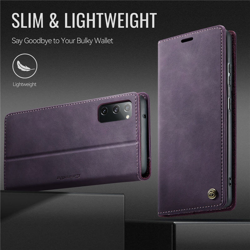 CaseMe Samsung Galaxy S20 FE Magnetic Wallet Case with RFID Blocking