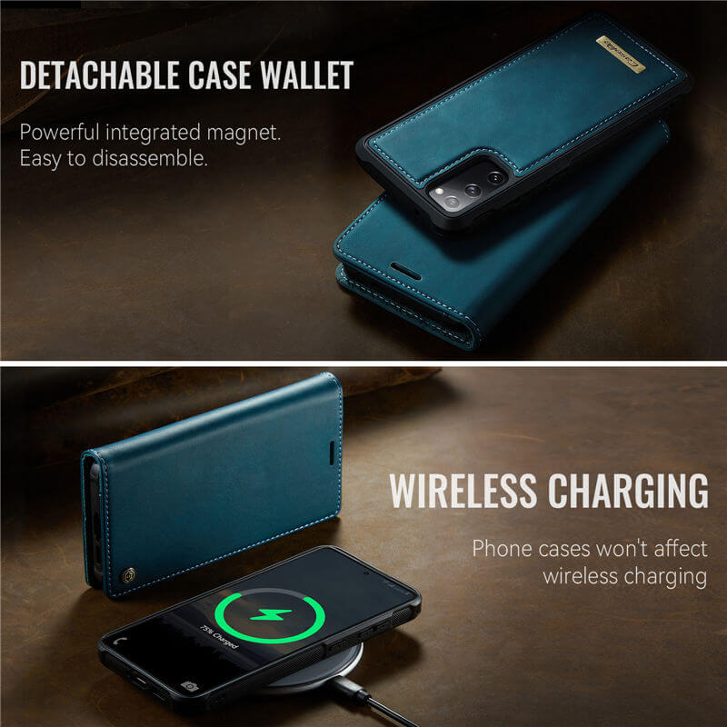 CaseMe Samsung Galaxy S20 FE 2-in-1 Magnetic Wallet Case