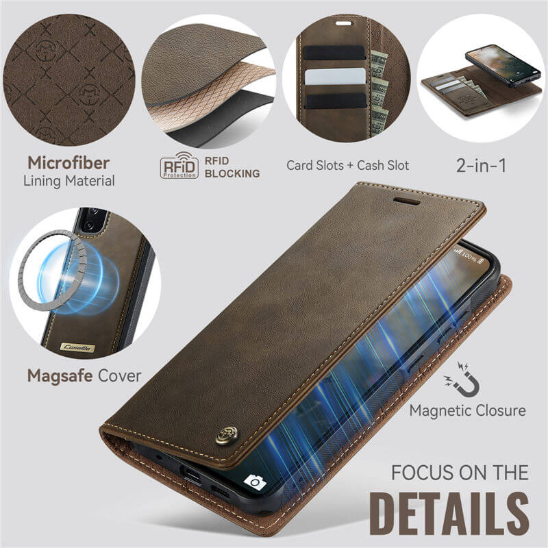 CaseMe Samsung Galaxy S20 FE 2-in-1 Magnetic Wallet Case