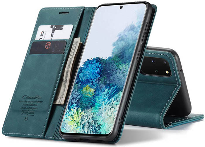 CaseMe Samsung Galaxy S20 Plus Wallet Kickstand Magnetic Flip Leather Case