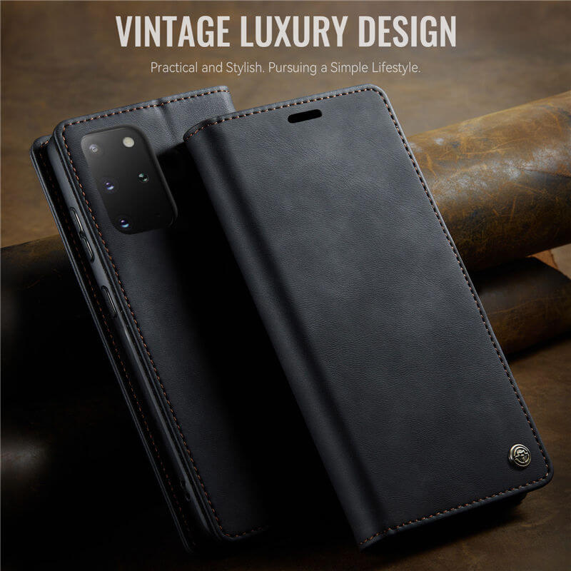 CaseMe Samsung Galaxy S20 Plus Magnetic Wallet Case with RFID Blocking