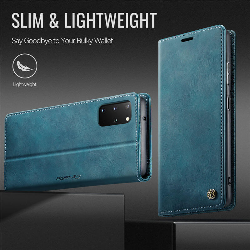 CaseMe Samsung Galaxy S20 Plus Magnetic Wallet Case with RFID Blocking