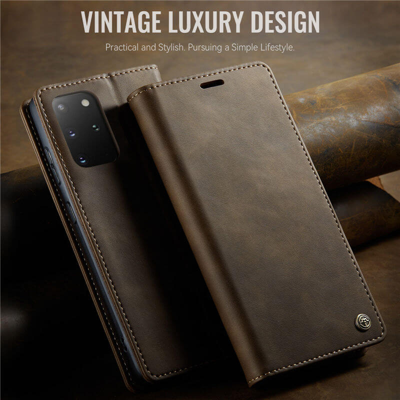 CaseMe Samsung Galaxy S20 Plus Magnetic Wallet Case with RFID Blocking