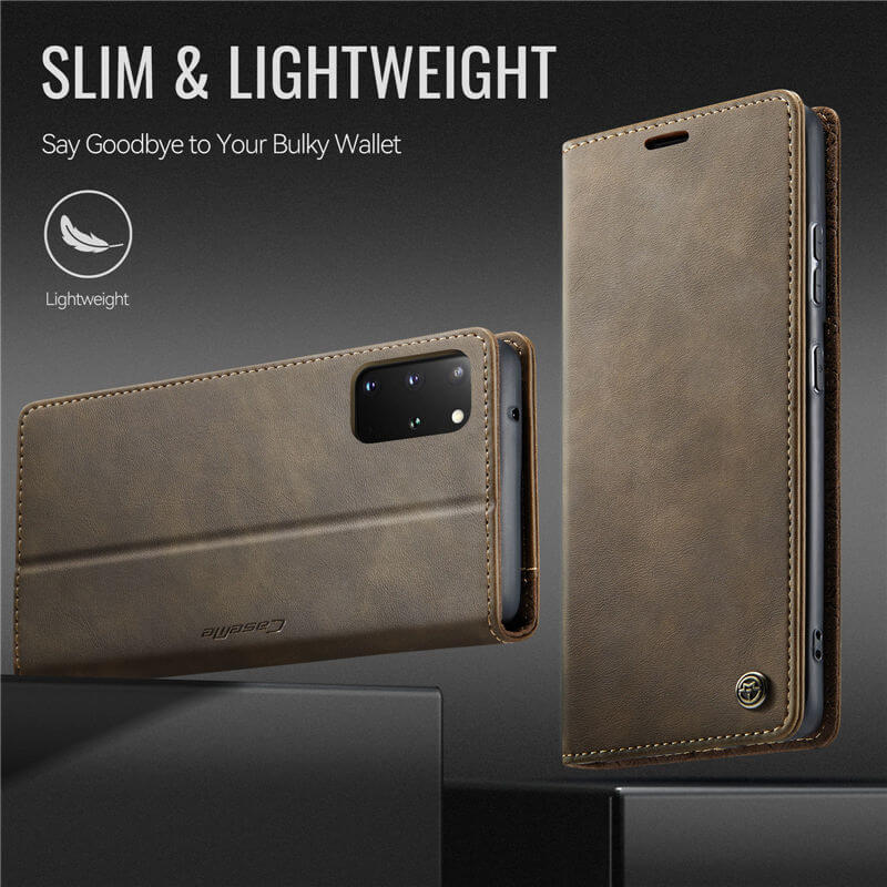 CaseMe Samsung Galaxy S20 Plus Magnetic Wallet Case with RFID Blocking