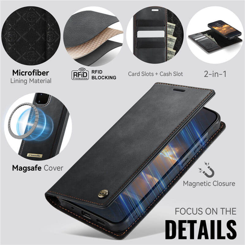 CaseMe Samsung Galaxy S20 Plus 2-in-1 Magnetic Wallet Case