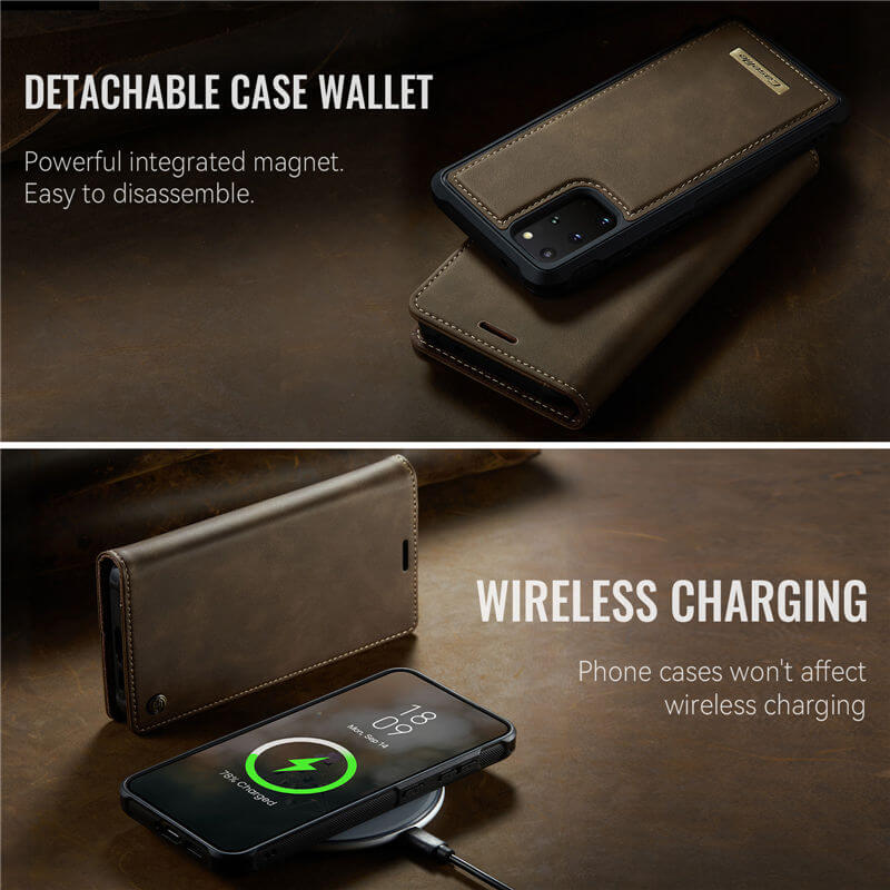 CaseMe Samsung Galaxy S20 Plus 2-in-1 Magnetic Wallet Case