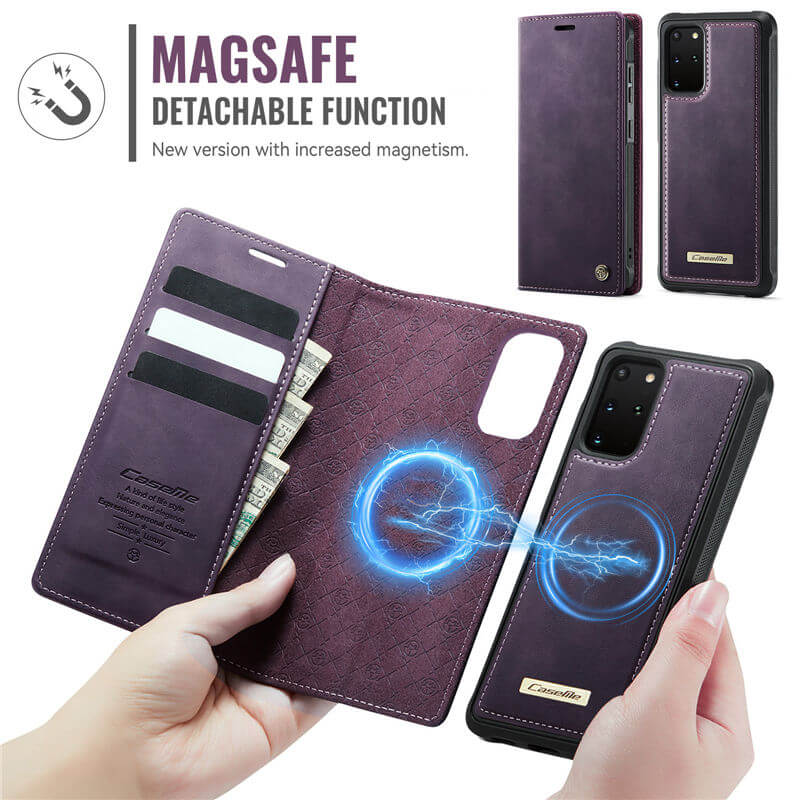 CaseMe Samsung Galaxy S20 Plus 2-in-1 Magnetic Wallet Case