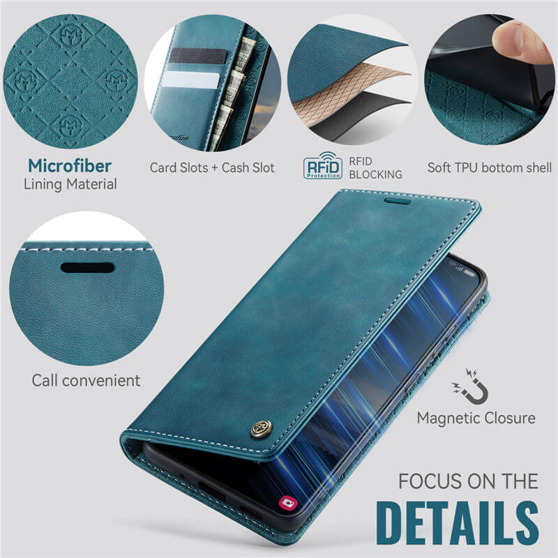 CaseMe Samsung Galaxy S20 Magnetic Wallet Case with RFID Blocking