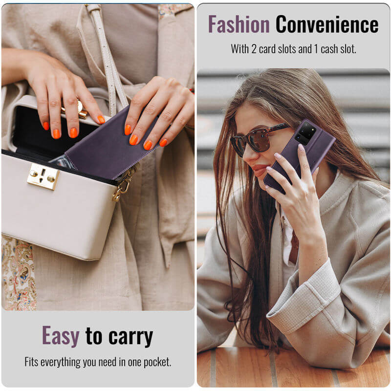 CaseMe Samsung Galaxy S20 Ultra Magnetic Wallet Case with RFID Blocking