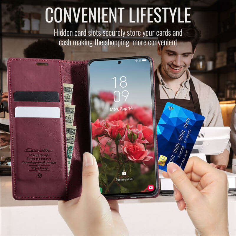 CaseMe Samsung Galaxy S20 Ultra Magnetic Wallet Case with RFID Blocking