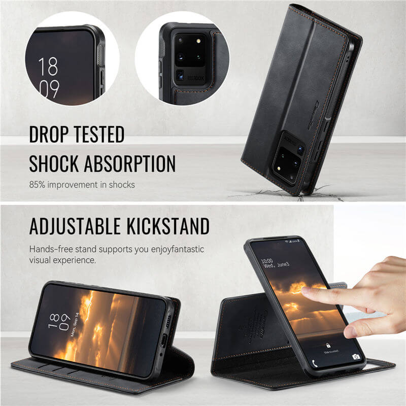 CaseMe Samsung Galaxy S20 Ultra 2-in-1 Magnetic Wallet Case