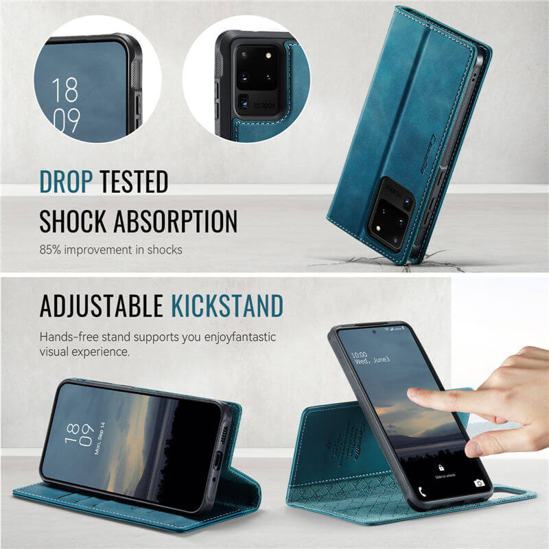 CaseMe Samsung Galaxy S20 Ultra 2-in-1 Magnetic Wallet Case