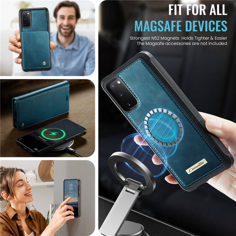 CaseMe Samsung Galaxy S20 2-in-1 Magnetic Wallet Case
