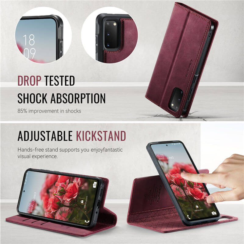 CaseMe Samsung Galaxy S20 2-in-1 Magnetic Wallet Case