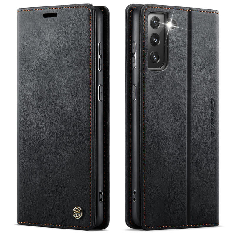 CaseMe Samsung Galaxy S21 FE Magnetic Wallet Case with RFID Blocking
