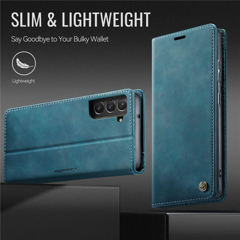 CaseMe Samsung Galaxy S21 FE Magnetic Wallet Case with RFID Blocking