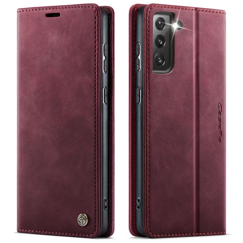 CaseMe Samsung Galaxy S21 Plus Magnetic Wallet Case with RFID Blocking