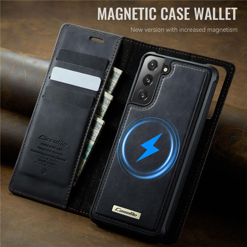 CaseMe Samsung Galaxy S21 2-in-1 Magnetic Wallet Case