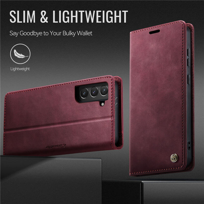 CaseMe Samsung Galaxy S22 Plus Magnetic Wallet Case with RFID Blocking
