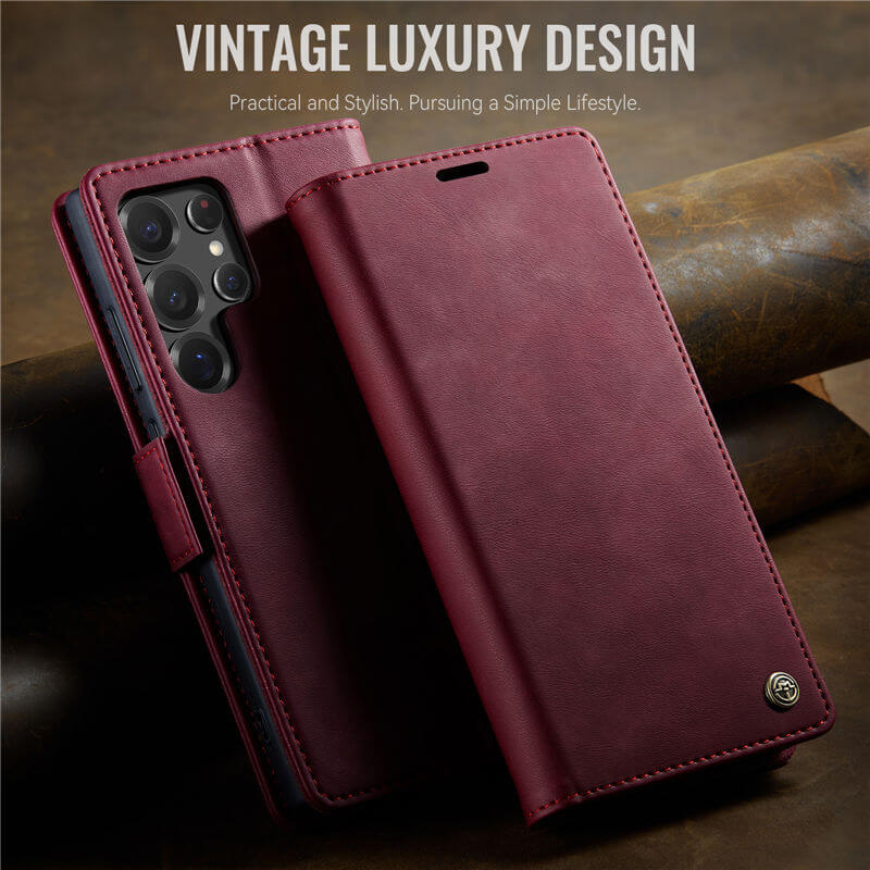 CaseMe Samsung Galaxy S22 Ultra Magnetic Wallet Case with RFID Blocking