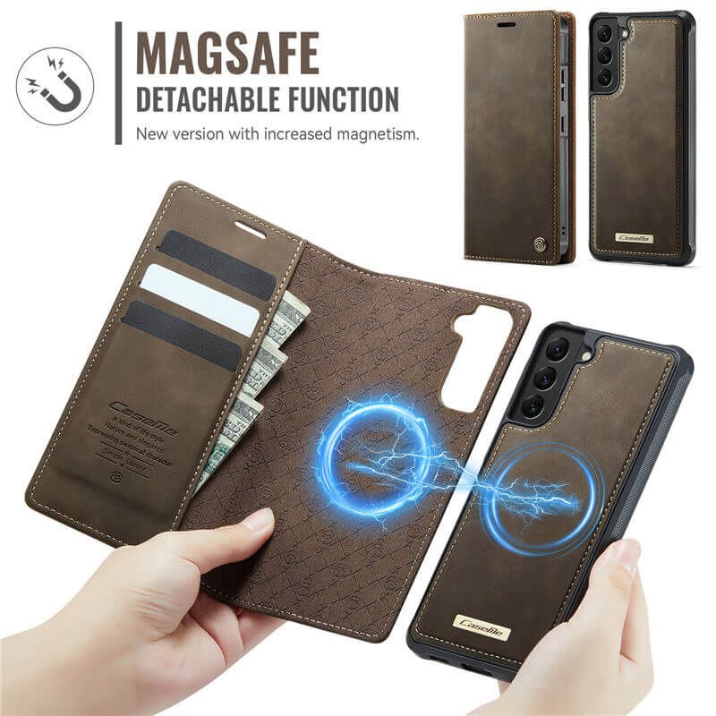 CaseMe Samsung Galaxy S22 2-in-1 Magnetic Wallet Case