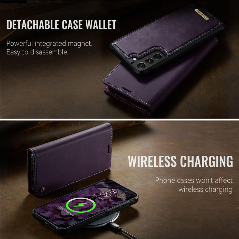 CaseMe Samsung Galaxy S22 2-in-1 Magnetic Wallet Case