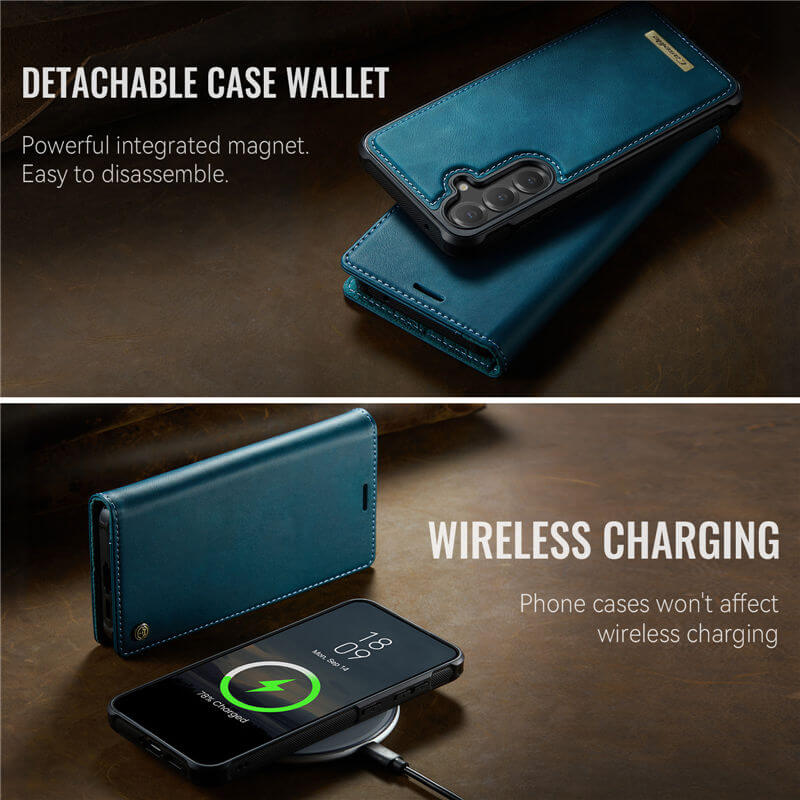 CaseMe Samsung Galaxy S23 FE 2-in-1 Magnetic Wallet Case