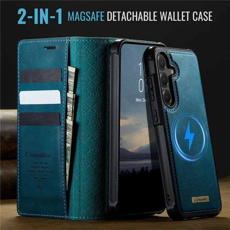 CaseMe Samsung Galaxy S23 FE 2-in-1 Magnetic Wallet Case
