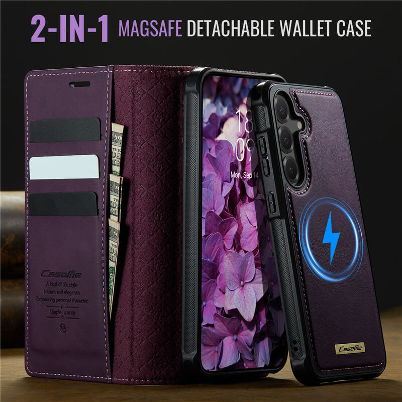 CaseMe Samsung Galaxy S23 FE 2-in-1 Magnetic Wallet Case