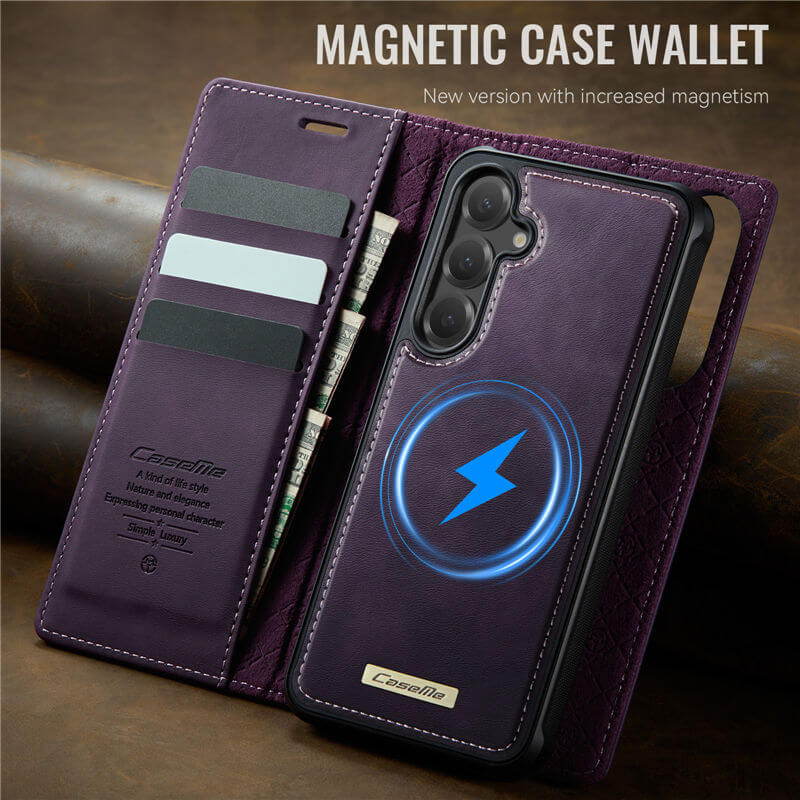 CaseMe Samsung Galaxy S23 FE 2-in-1 Magnetic Wallet Case