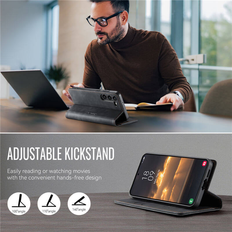 CaseMe Samsung Galaxy S23 Magnetic Wallet Case with RFID Blocking