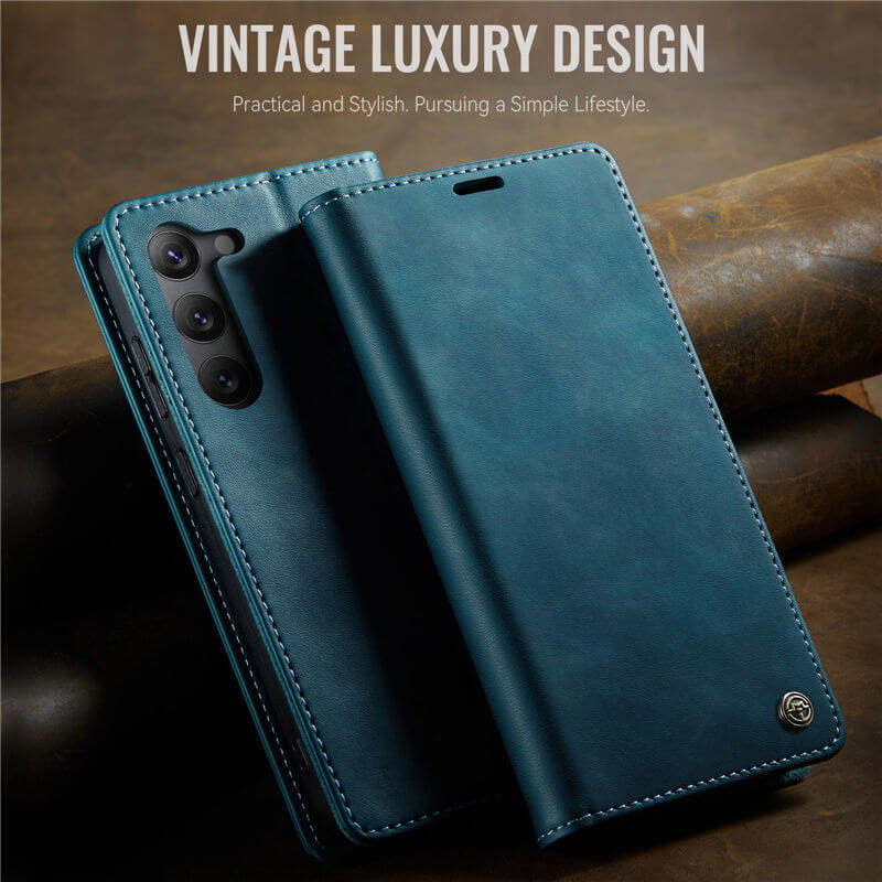 CaseMe Samsung Galaxy S23 Plus Magnetic Wallet Case with RFID Blocking