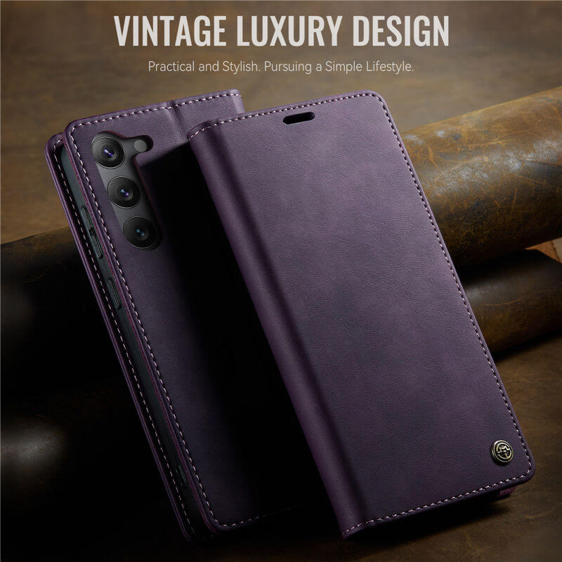 CaseMe Samsung Galaxy S23 Magnetic Wallet Case with RFID Blocking