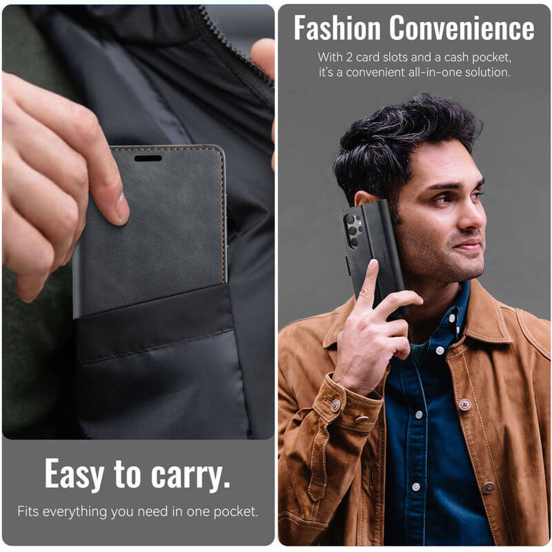 CaseMe Samsung Galaxy S23 Ultra Magnetic Wallet Case with RFID Blocking